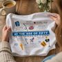 Personalised 50th Birthday Pair Of Handkerchiefs Gift, thumbnail 2 of 12