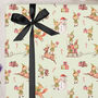 Three Sheets Of Green Christmas Elf Wrapping Paper, thumbnail 1 of 2