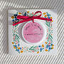 Personalised New Baby Card With Ceramic Ornament, thumbnail 3 of 5