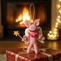 Handmade Felt Penelope Porker Decoration, thumbnail 1 of 2