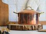 Hammered Solid Copper Cookware Set With Lid, Tin Lined Inside, thumbnail 1 of 8