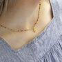 Colourful Beaded Initial Charm Necklace, thumbnail 3 of 12