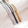 Black Personalised Bar Necklace, thumbnail 7 of 8