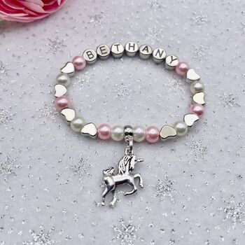 Personalised Unicorn Bracelet Gift, 3 of 12