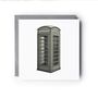 London Telephone Box Hand Drawn Card, thumbnail 2 of 5
