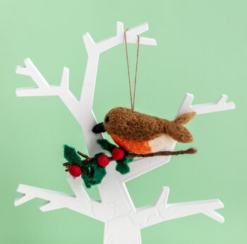 Robin On A Branch Christmas Decoration, 4 of 4