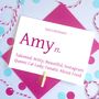 Personalised Colourful Dictionary Card, thumbnail 1 of 3