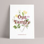 Everlasting Blooms: Family Tree Birth Flower Print, thumbnail 5 of 12