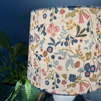 Ashbee Teal Blush Pink Floral Empire Lampshades, 4 of 9