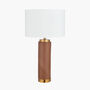 Wood Effect Ceramic Tall Table Lamp, thumbnail 2 of 10