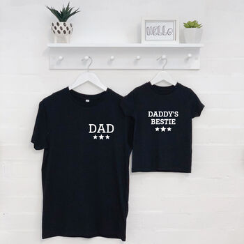 Dad And Daddy's Bestie Matching T Shirt Set, 3 of 6