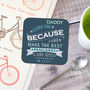 Personalised 'Reasons I Love You' Father's Day Coaster, thumbnail 2 of 7