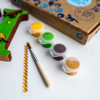 Personalised Paint Your Own Dinosaur Wooden Letter, 3 of 7