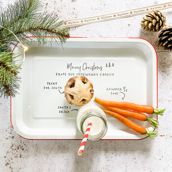 Personalised Christmas Eve Plate | Tray For Santa, 2 of 5