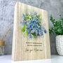 Personalised Forget Me Not Giant Wooden Block 21cm X 15cm, thumbnail 6 of 7