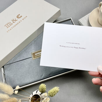 Blush And Rose Gold Stationery Box, 7 of 12