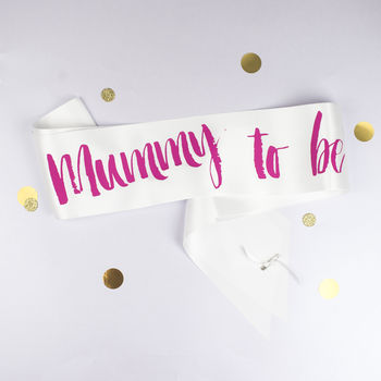 Contemporary Mummy To Be Sash, 2 of 2