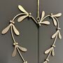 Silver Metal Mistletoe Heart Hanging Decoration, thumbnail 2 of 2