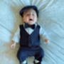 Baby Boy Wedding Christening All In One Outfit, thumbnail 2 of 7