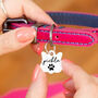 Personalised Cat Face Paw Print Cat ID Tag, thumbnail 1 of 12
