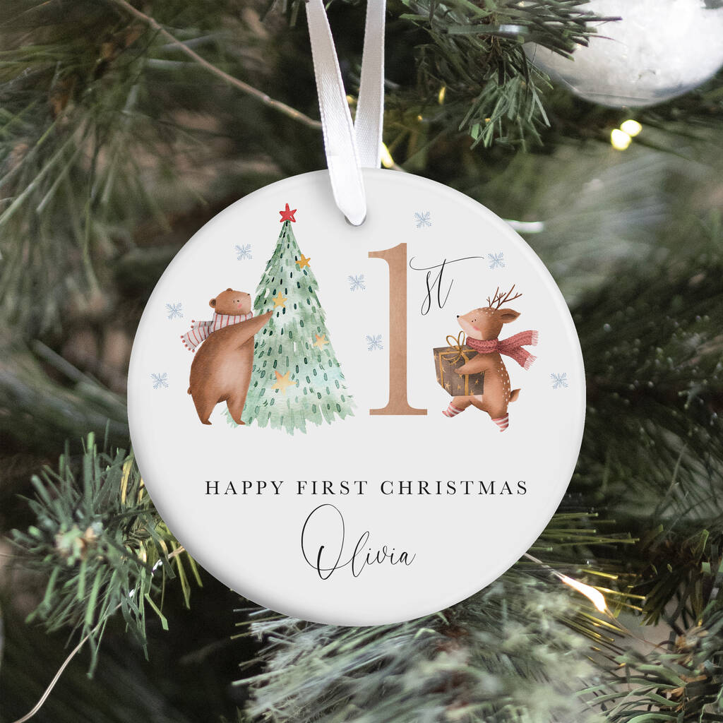 Personalised Baby’s First Christmas Gift Ornament, 1 of 7
