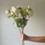 Artificial White Real Feel Peony, thumbnail 11 of 11