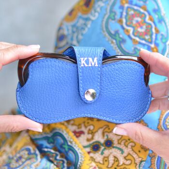 Personalised Monogram Leather Sunglasses Protector Case, 3 of 8