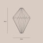 Origami Hex Paper Pendant Shade, thumbnail 5 of 5