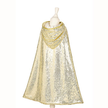 Gold Sequin Fairy Tale Hooded Cape, 4 of 5