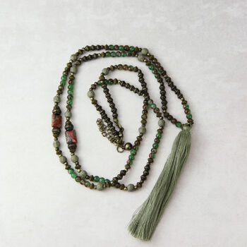 Colourful Bead Tassel Long Necklace, 5 of 8