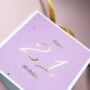 Gold Dust | Personalised Age Foiled Birthday Card, thumbnail 3 of 5