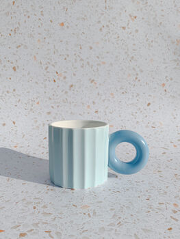 Honey Bun Ceramic Chunky Mug Blue, 2 of 3