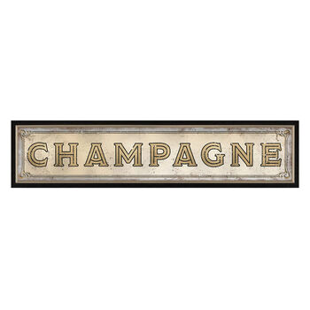 Retro Champagne Mirror Sign, 6 of 6