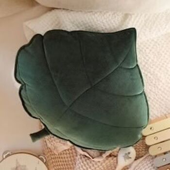 Personalised Hand Finished Leaf Cushion, 2 of 5