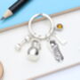 Gym Fitness Personalised Keyring Work Out Gift, thumbnail 2 of 10
