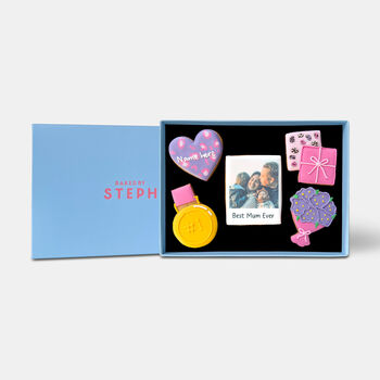 Personalised Mother's Day Photo Iced Biscuits Letterbox Gift, 5 of 12