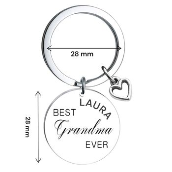 Personalised Best Grandma Ever Key Ring With Gift Box, 3 of 4