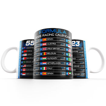 Formula 2026 Racing Calendar Mug Fw Edition Sainz Albon, 2 of 5