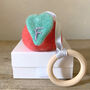 Pure Cashmere Apple Teether, thumbnail 2 of 9