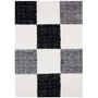 The Rugs Geometric Shaggy Rug Grey Checkered Rug, thumbnail 9 of 12