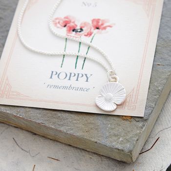 Poppy Solid Silver Charm, 2 of 4