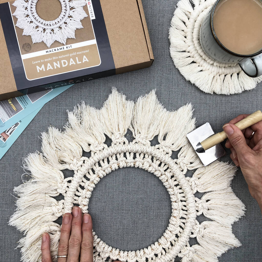 Gray DIY Macrame Kit - Mandala Life ART