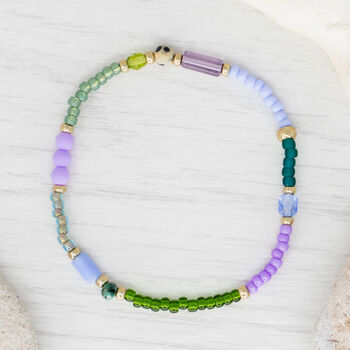 Willow African Turquoise And Dalmatian Jasper Friendship Bracelet, 3 of 4