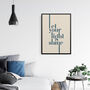 Let Your Light Shine Typography Wall Art Print, thumbnail 3 of 4