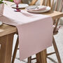 Blush Pink Cotton Table Runner, thumbnail 1 of 5