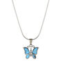 Butterfly Turquoise Silver Necklace, thumbnail 2 of 10