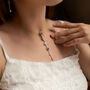 Kaleidoscope Y Lariat Sterling Silver Drop Necklace, thumbnail 1 of 9