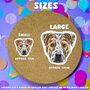 Personalised American Pitbull Dog Portrait Stickers, thumbnail 3 of 10