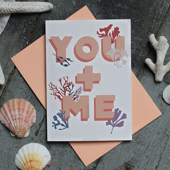 'You And Me' Eco Ocean Valentines Or Anniversary Card, 2 of 2