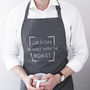 Personalised 'Host With The Roast' Slogan Apron, thumbnail 1 of 6